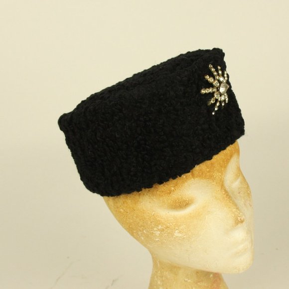 Accessories Vintage Jeweled Pillbox Ladys Hat Persian Wool Poshmark
